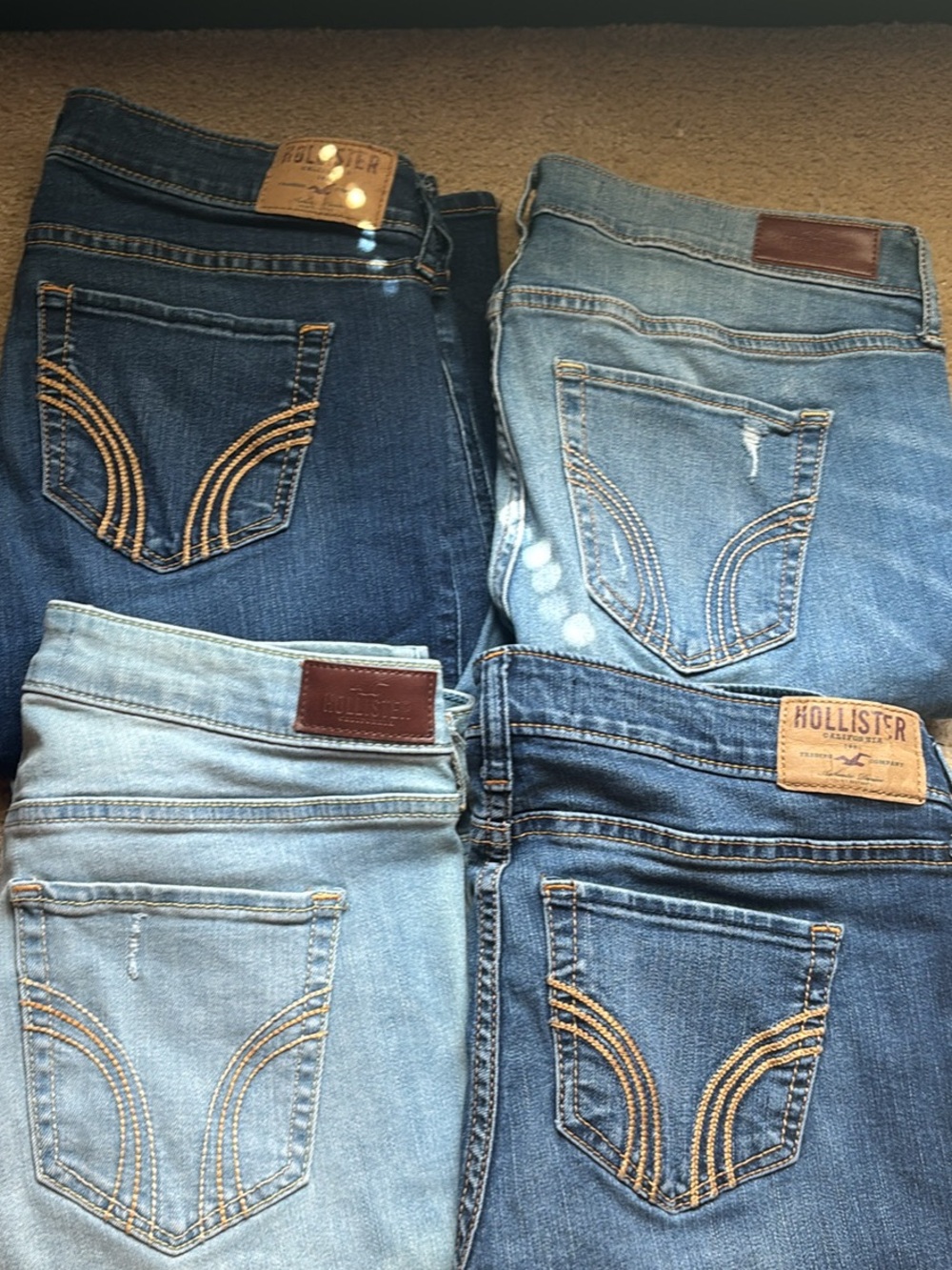 Hollister bundle 4 Women's Classic Jeans - Blue Denim